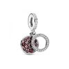 Charm Colgante Pandora Doble Disco Rojo Brillante 799186c03