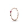 Anillo Pandora Rose Solitario Rojo 189259c01-52