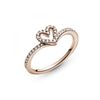 Anillo Pandora Rose Corazón Espumoso Brillante 189302c01-52