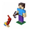 21148 Steve Minecraft Bigfig Avec Perroquet, Lego(r) Minecraft(tm)