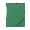 Carpeta Gomas Kf02167 Cartón Verde Con Solapas Din A4 Q-connect