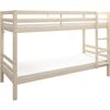 Literas Infantiles Separables - 2 X 90 X 190 Cm - Pino Macizo Natural