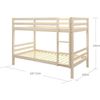 Literas Infantiles Separables - 2 X 90 X 190 Cm - Pino Macizo Natural