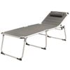 Tumbona Plegable New Foundland Xl Aluminio Gris 410076 Outwell