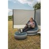 Set De Tumbona Hinchable Comfy Color Gris Acero Y Azul Easy Camp