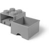 Ladrillo Cajon De Almacenamiento De 4 Espigas Gris De Lego 40051740