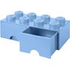 Caja De Almacenaje Apilable Ladrillo 8 Pomos 2 Cajones Azul De Lego 40061736