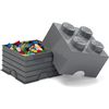 Ladrillo Almacenamiento De 4 Espigas Gris De Lego 40031754