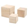 3 Bloques De Madera - 5 / 6 / 8 Cm