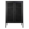 Vitrina Anna Con Puerta De Malla Color Negro House Nordic