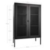 Vitrina Anna Con Puerta De Malla Color Negro House Nordic