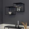 Estante De Pared Avery Negro 36x36x36 Cm House Nordic