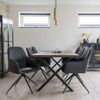 Silla De Comedor Giratoria Ava Gris Oscuro House Nordic