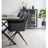 Silla De Comedor Giratoria Ava Gris Oscuro House Nordic