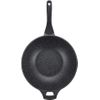 Royalty Line - Rl-bw32m - Wok Con Revestimiento Antiadherente, Con Tapa Cristal, Inducción, 32 Cm Negro