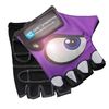 Guantes De Bicicleta Morados Para Niños Con Ojos Reflectantes Y Palmas Acolchadas. Diseño Crazy Safety, Tela Elástica Y Cómoda, Talla S. Perfectos Para Bici, Patinete Y Actividades Al Aire Libre.