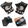 Guantes De Bicicleta Negros Para Niños Con Ojos Reflectantes Y Palmas Acolchadas. Diseño Crazy Safety, Tela Elástica Y Cómoda, Talla S. Perfectos Para Bici, Patinete Y Actividades Al Aire Libre.