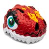 Casco De Bicicleta Para Niños De 2 A 7 Años  Crazy Safety Dragon Rojo - Homologado Y Certificado Según Norma En 1078