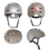 Casco Urbano Arena Mate Para Bicicleta Y Skate M 54-57cm Para Adolescentes Y Adultos, Casco Crazy Safety Con Luces Delanteras Y Traseras. Homologado Y Certificado En1078.