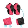 Set De Protecciones Para Bicicleta, Monopatín, Bmx, Patines Y Patinete Para Niños  Rodilleras, Muñequeras Y Coderas Rosa Con Diseño De Crazy Safety.