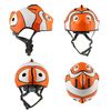 Casco De Bicicleta Para Niños De 2 A 7 Años  Crazy Safety Pez Payaso Naranja - Homologado Y Certificado Según Norma En 1078