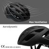 Casco De Bicicleta Negro Mate Para Adultos 54-59cm De Crazy Safety. Ligero Y Con Sistema De Ventilación, Multi-deportes. Certificado En 1078