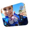 Guantes De Bicicleta Azules Para Niños Con Ojos Reflectantes Y Palmas Acolchadas. Diseño Crazy Safety, Tela Elástica Y Cómoda, Talla S. Perfectos Para Bici, Patinete Y Actividades Al Aire Libre.