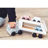 Mamabrum 1st Age Wooden Car Transporter - Transporter Con Pista De Remolque