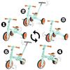 Triciclo De Bicicleta De Equilibrio De Bicicleta Multifunción Hypermotion Para Niños 3 O 2 Ruedas - Menta