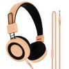 Cascos Audio Supraaurales Puerto Jack 3,5mm Regulables Micrófono - Champán