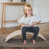 Tablero De Equilibrio De Para Niños De 80x30 Cm Madera Natural Con Fieltro Gris Meowbaby