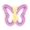 Forever Neon Led Light Butterfly Pink