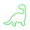 Forever Neon Led Light Dinosaur Green