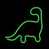 Forever Neon Led Light Dinosaur Green