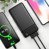 Power Bank 20000mah Salida Usb 2.4a Compacto Y Ligero Maxlife - Negro