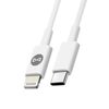 Cable Usb-c A Lightning Carga Rápida Y Sincronización 1m Forever Blanco