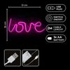 Forever Neon Led Light Love Pink Bat+usb