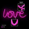 Forever Neon Led Light Love Pink Bat+usb