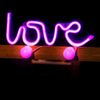 Forever Neon Led Light Love Pink Bat+usb