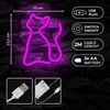 Forever Neon Led Light Cat Pink Bat+usb