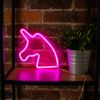 Forever Neon Led Light Unicorn Pink Bat+usb