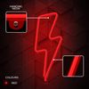 Forever Neon Led Light Bolt Red Bat+usb