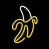 Forever Neon Led Light Banana White Yellow Bat+usb