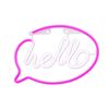 Forever Neon Led Light Hello Pink White Bat+usb Flne15