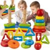 Clasificador Montessori- Rompecabezas De Madera Para Niños Y Niñas