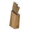 Juego De Cuchillos Gerlach, Acero Inoxidable, Bloque De Roble, Natur