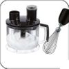 Batidora 3 En 1 Batidora Mano, Picadora, Varillas, Acero Inox., 3 Juegos Cuchillas, Desmontable Negro/plata 800w Mpm Mbl-11