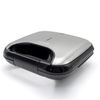 Sandwichera, 2 Sandwiches, Placas Antiadherentes, Tostado Perfecto, Acero Inoxidable, Compacta Negro/plata 750w Mpm Mop-19m