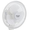 Ventilador Escritorio Inclinable 15 Cm, 2 Velocidades, Ángulo Ajustable 16º, Flujo Aire 30 M3/s Blanco 30w Adler Ad 7301