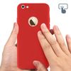 Carcasa Iphone 6 , Iphone 6s Forcell Soft Touch Silicona – Rojo